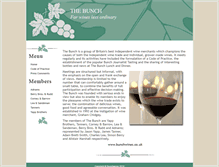 Tablet Screenshot of bunchwines.co.uk